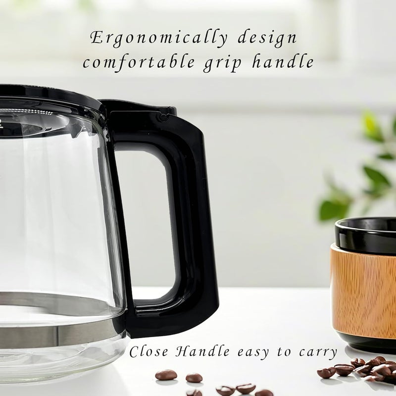 Allcup Glass Carafe Replacement Compatible with Mr Coffee 12 Cup Coffee Machine # RF, PC,SC,MMX,MSX, BVMC-RF300, BVMC-MSX23-NLY, BVMC-MMX23,BVMC-SC12BL1-2,BVMC-PL12BL1-NP,BVMC-EM100 Series - Image 5